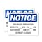 Signmission Hours Of Operation Mon - Fri _ Am - _, 14 in W x Rectangle, Vinyl Decal OS-2PACK-NS-D-1014-L-13541 - alternate 1